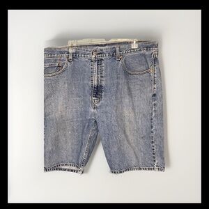 Levi's Blue Jean Shorts Raw Hem